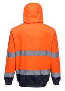 Hi-Vis Contrast Zipped Hoodie