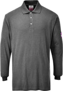 Flame Resistant Anti-Static Long Sleeve Polo Shirt