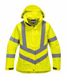 Hi-Vis Women's Breathable Rain Jacket