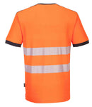 Hi-Vis V-Neck Mesh Insert T-Shirt S/S