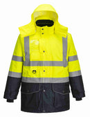 Hi-Vis Breathable 7-in-1 Contrast Traffic Jacket