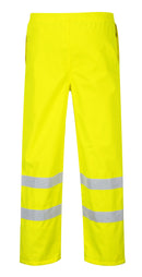 Hi-Vis Polyester Breathable Rain Trousers