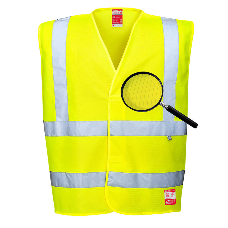 Hi-Vis Anti Static Vest - Flame Resistant