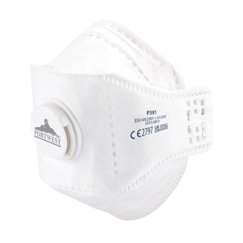 Valved Dolomite Fold Flat Respirator PU Foam