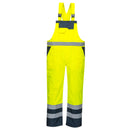 Hi-Vis Breathable Contrast Rain Bib and Brace
