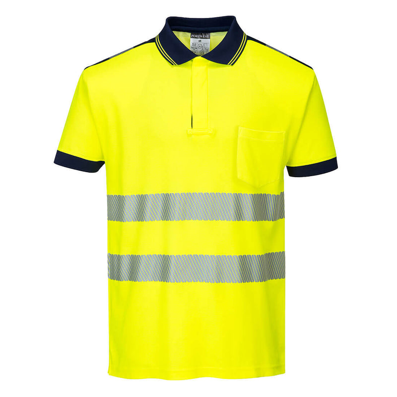 Hi-Vis Premium Cotton Comfort Polo Shirt S/S