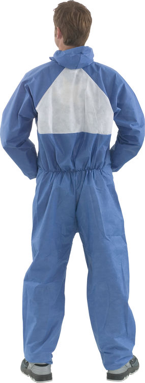 Stay Safe in Style with 3M 4530B2XL XXL Disposable Coverall - Blue/White