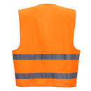 Hi-Vis Two Band Dual ID Holder Vest