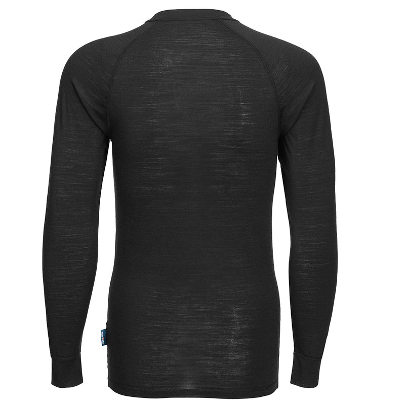 Merino Wool Crewneck Baselayer Top