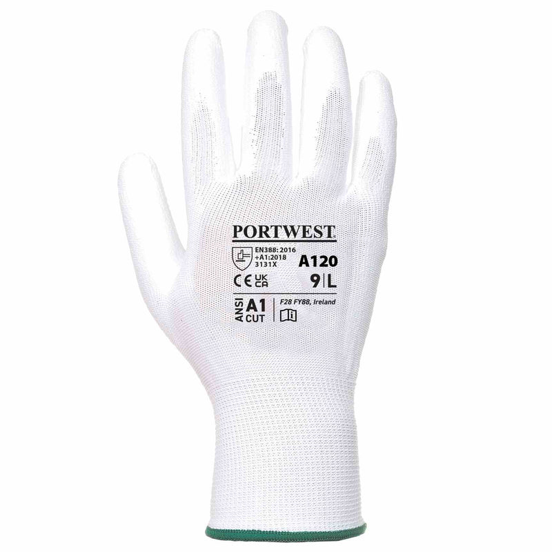 Polyester PU Palm Glove