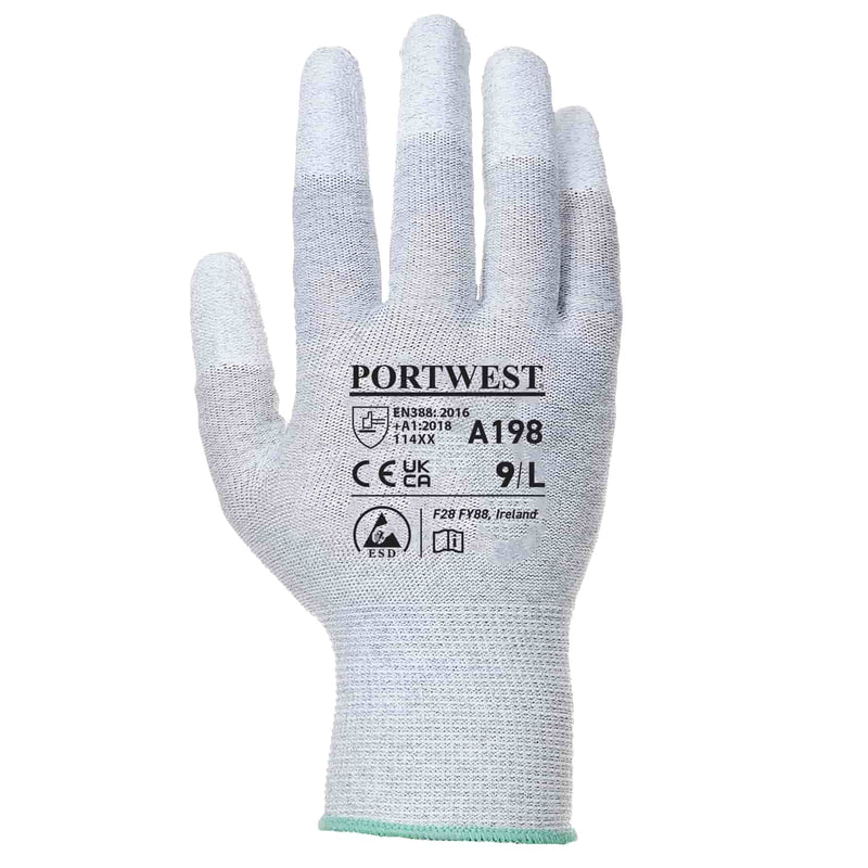 Antistatic PU Fingertip Glove