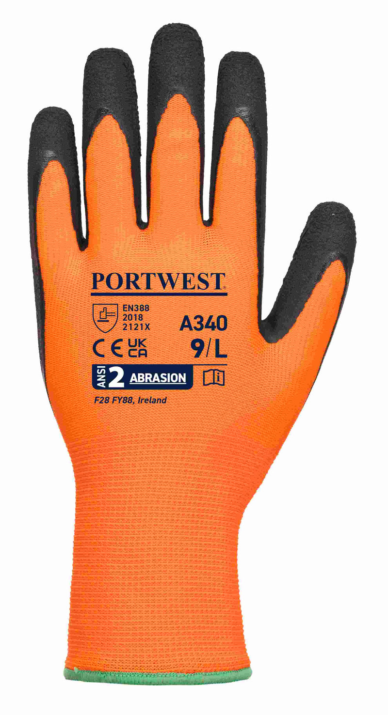 Hi-Vis Grip Glove - Latex