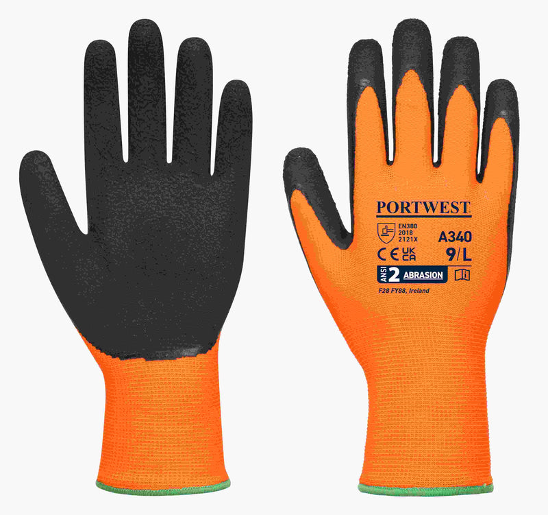 Hi-Vis Grip Glove - Latex