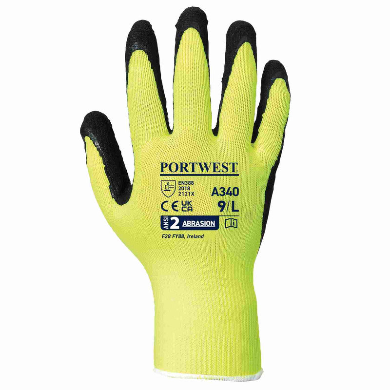 Hi-Vis Grip Glove - Latex