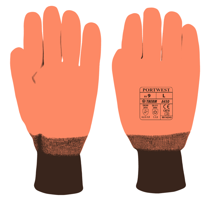 Weatherproof Polyurethane Hi - Vis Glove