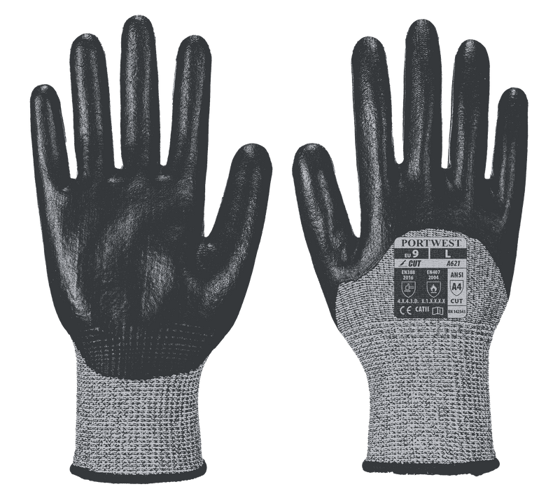 Polyester Cut 3/4 Nitrile Foam Glove
