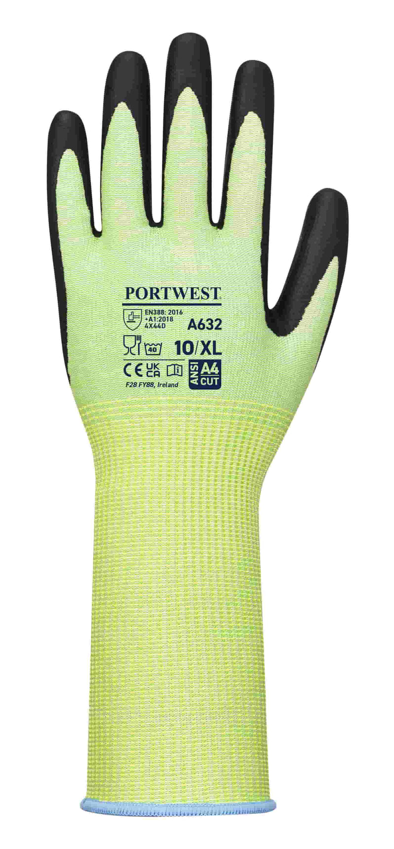 Steel Fibre Green Cut Glove Long Cuff