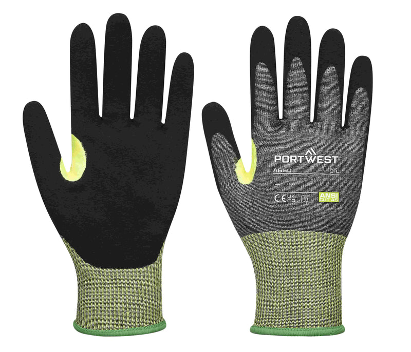 Nylon CS Cut Nitrile Glove Grey/Black