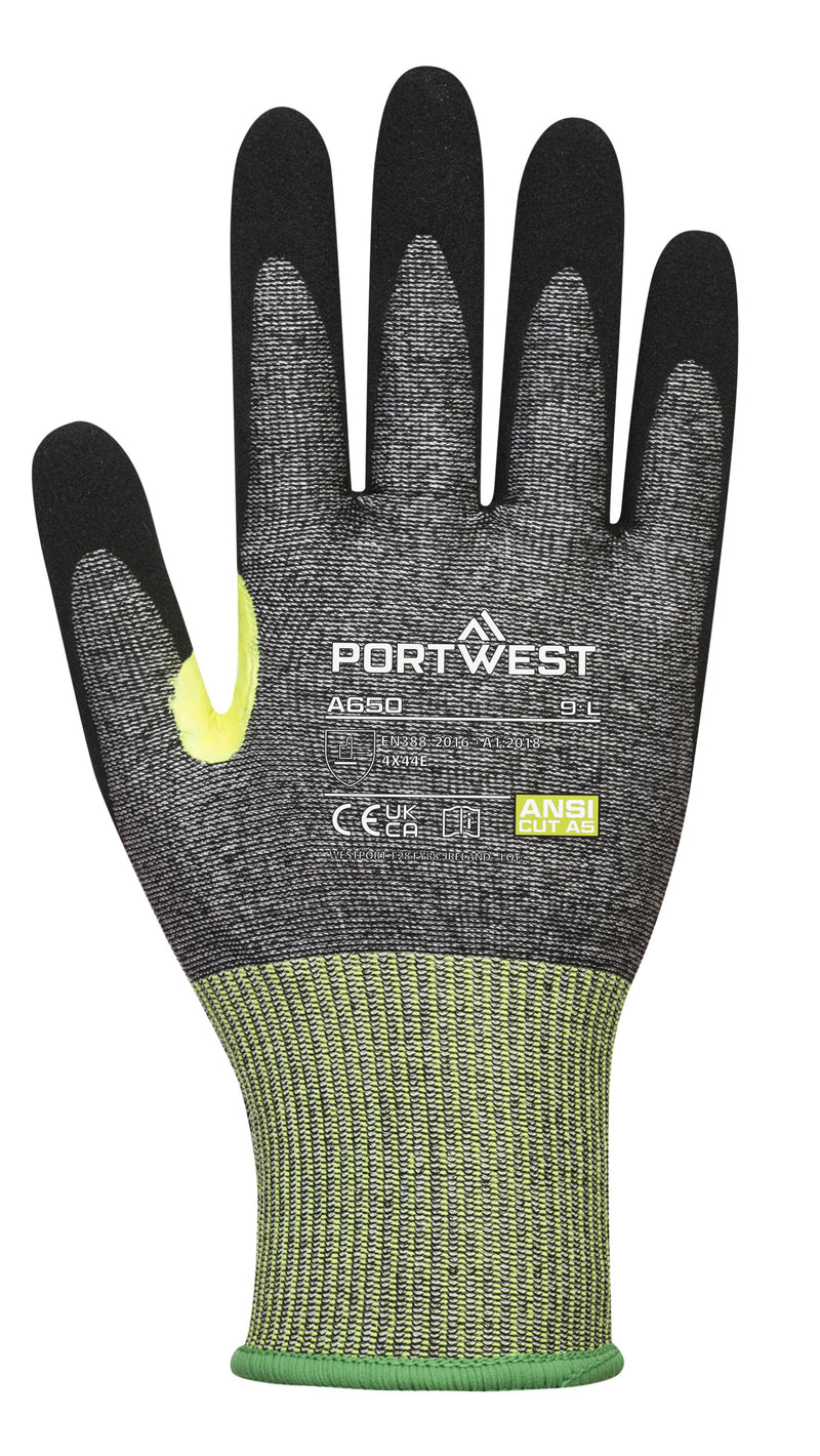 Nylon CS Cut Nitrile Glove Grey/Black