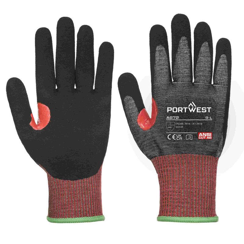 Nylon CS Cut Nitrile Glove Black Fibre