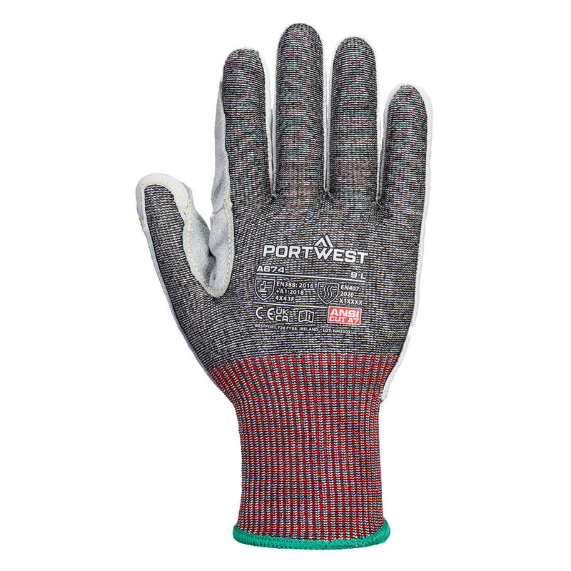 Nylon CS Cut Leather Glove