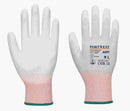Polyester ESD PU Palm Glove (Pk12)