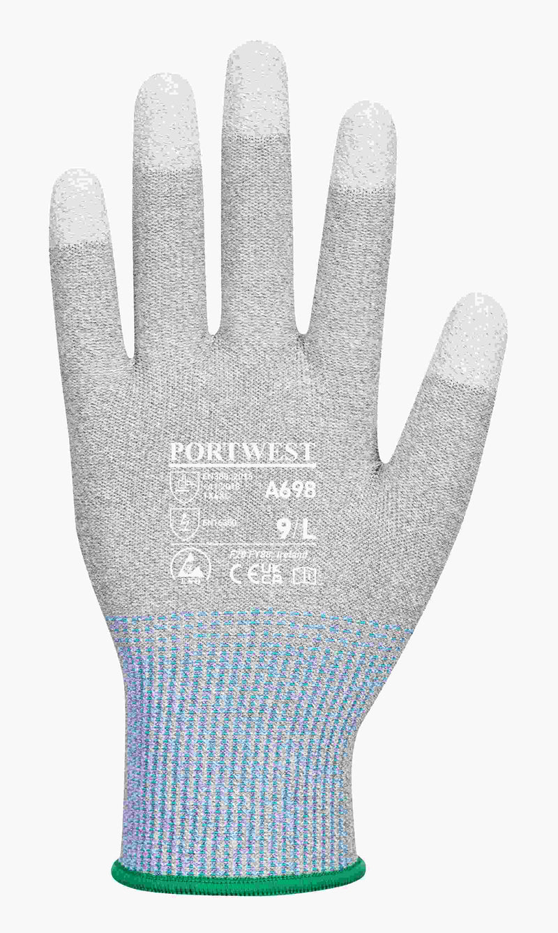 ESD PU Fingertip Glove (Pk12)
