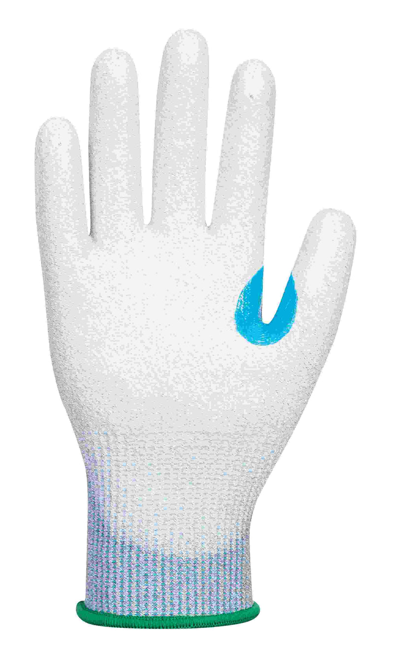Polyester ESD PU Palm Glove (Pk12)