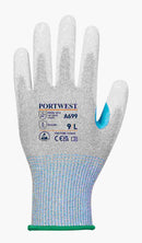 Polyester ESD PU Palm Glove (Pk12)
