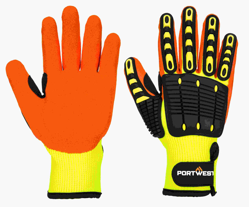Polyester Anti Impact Grip Glove