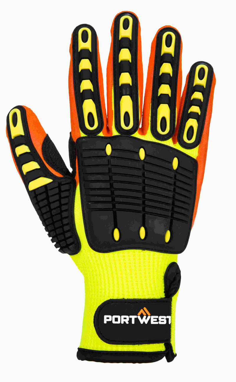 Polyester Anti Impact Grip Glove