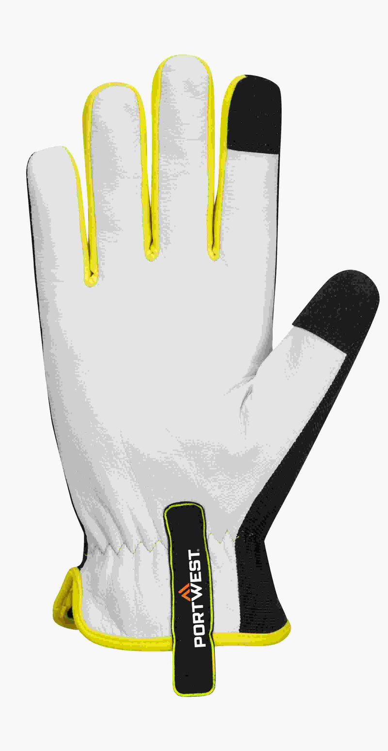 Nylon Winter Glove - Black/Yellow