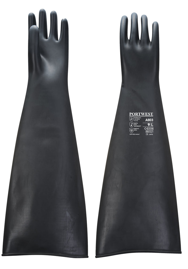 Heavyweight Latex Rubber Gauntlet 600mm