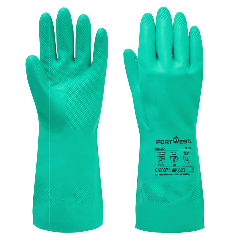 Nitrile Nitrosafe Chemical resistant Gauntlet