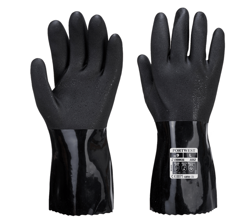 Steel Fibre ESD PVC Chemical Gauntlet