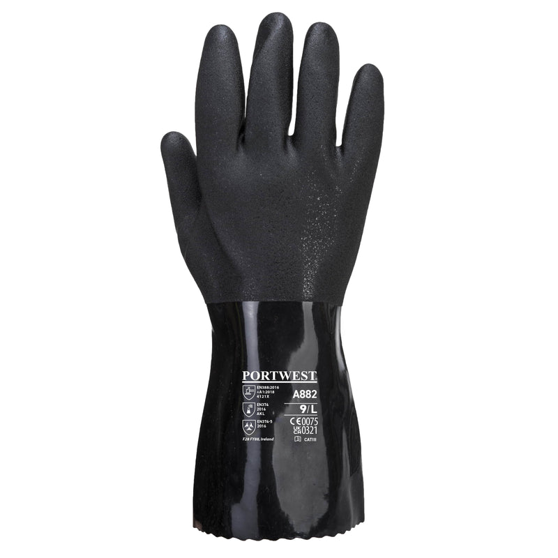 Steel Fibre ESD PVC Chemical Gauntlet