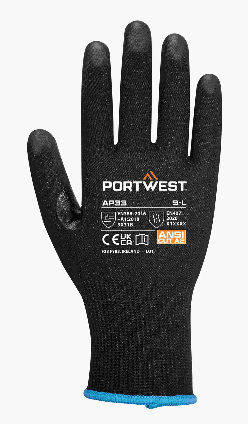 Polyester PU Touchscreen Glove (Pk12)