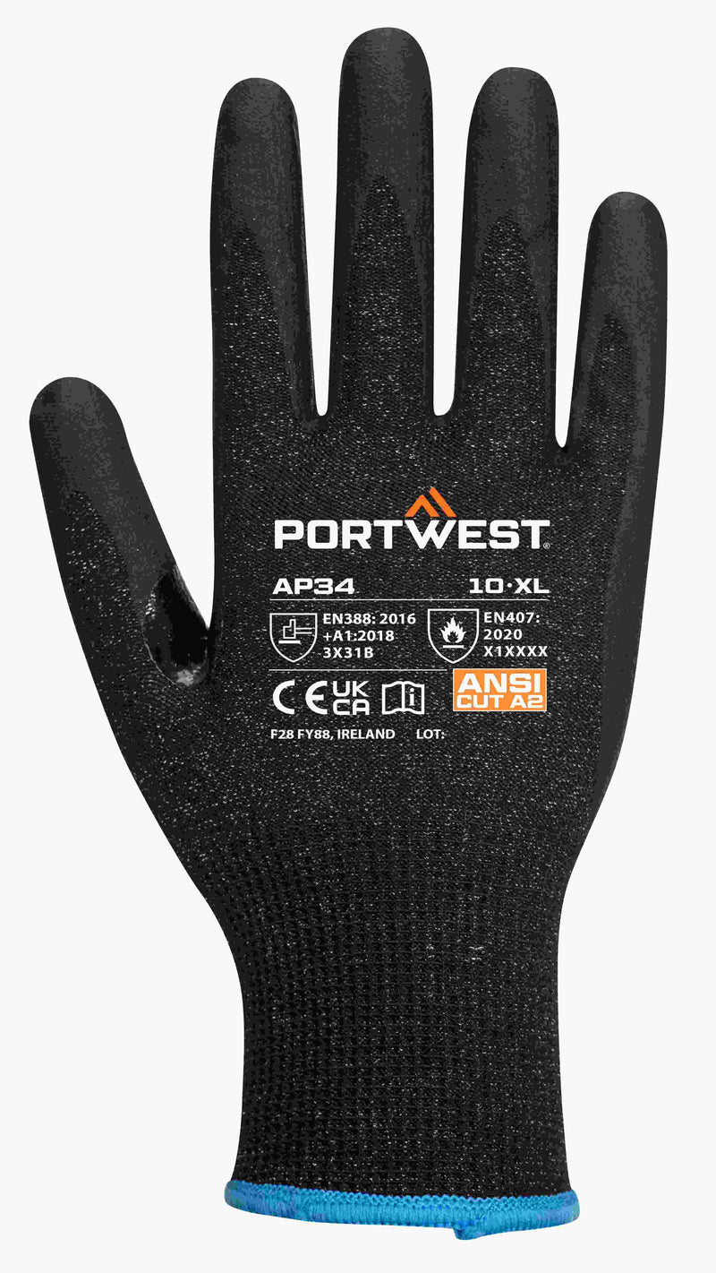 Polyester Nitrile Foam Touchscreen Glove (Pk12)
