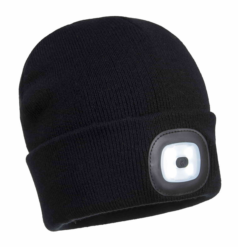 Rechargeable Twin LED Beanie