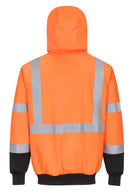 Hi-Vis Contrast Zipped Hoodie