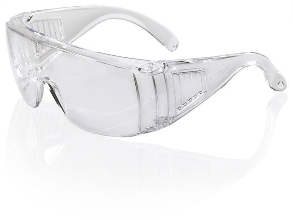 B-Brand Boston Spec Safety Glasses - Impact Resistant, UV Protection, and Comfortable Fit