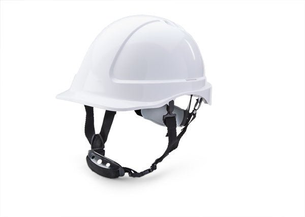 B-Brand Red Peak Helmet White - Protective Safety Headgear