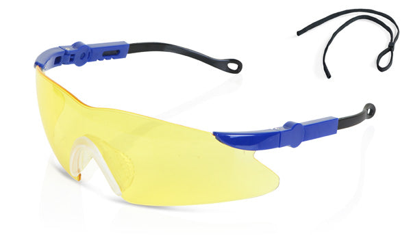 Texas SH2 Yellow Safety Spectacle - High Visibility Eyewear for Workplace Safety and Outdoor Use