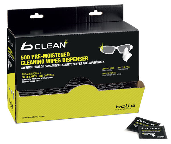 Bolle Lens Cleaning Wipes (500 Pack) - Bulk Eyewear Care Solution