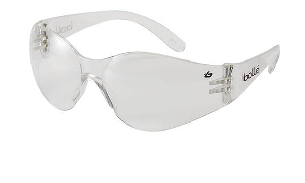 Bolle Bandido PC Frame Clear Safety Glasses - Lightweight, Impact Resistant, Protective Eyewear