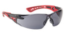 Bolle Rush+ Platinum Smoke Safety Glasses - Enhanced UV Protection and Anti-Fog Lens