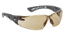 Bolle Rush+ Bronze Safety Glasses - Stylish Bronze Lens, Enhanced Eye Protection