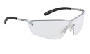 Bolle Silium Clear Safety Glasses with Metal Frame - Clear Lens for Superior Eye Protection