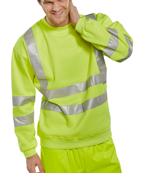 3XL High Visibility Yellow Safety Sweatshirt Ultimate Protection and Comfort