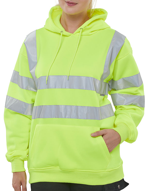 XXL HOODY PULL ON SWEATSHIRT in SAT Yellow - Vibrant Style for Every Occasion